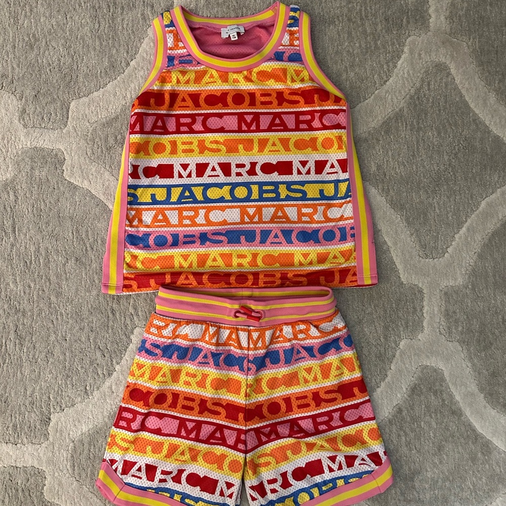 Marc Jacobs Kids Logo Tank & Shorts Set – Size 10Y